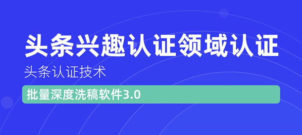 图片[2]-（1146期）头条认证技术：头条兴趣认证领域认证准备软件（附批量深度洗稿软件3.0）-副业项目资源网