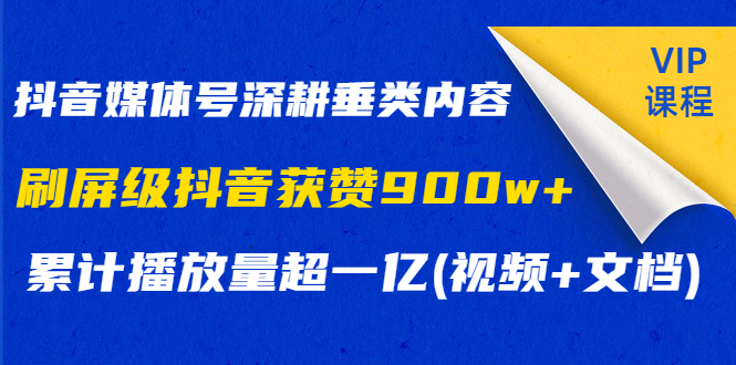 图片[2]-（1174期）抖音媒体号深耕垂类内容，刷屏级抖音获赞900w+累计播放量超一亿(视频+文档)-副业项目资源网