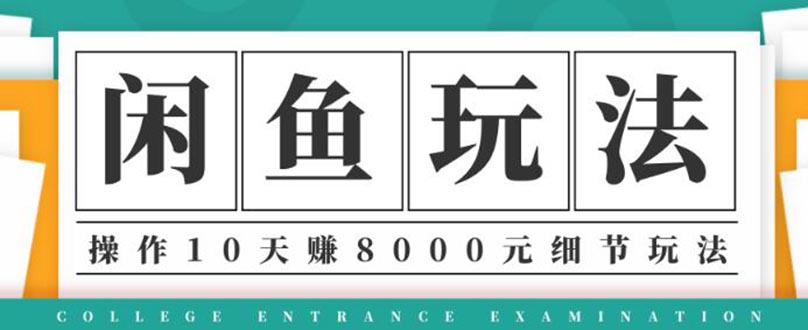 （1375期）龟课·闲鱼项目玩法实战班第12期，操作10天左右利润有8000元细节玩法-副业项目资源网