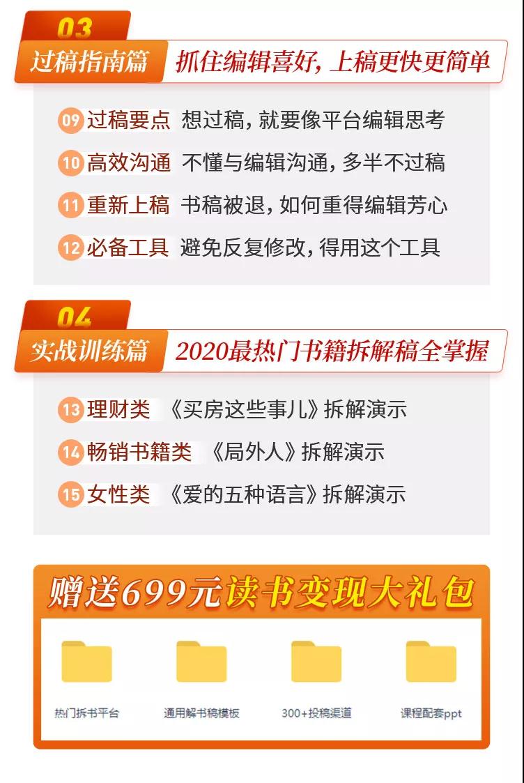 图片[3]-（1442期）读书变现实战营，0基础轻松过稿变现，每月多赚5万+【赠300投稿渠道】-副业项目资源网