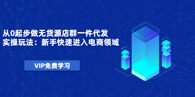 （1471期）从0起步做无货源店群一件代发实操玩法：新手快速进入电商领域（40节视频）-副业项目资源网