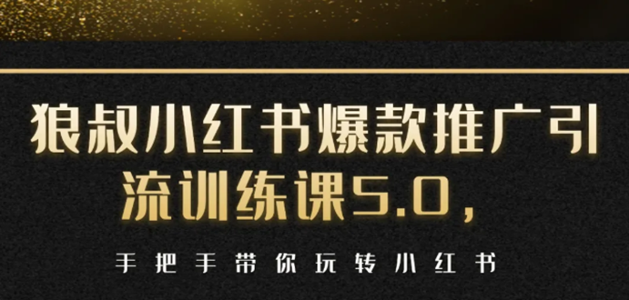 （1504期）小红书爆款推广引流训练课5.0，手把手带你玩转小红书（17节实操视频+话术）-副业项目资源网