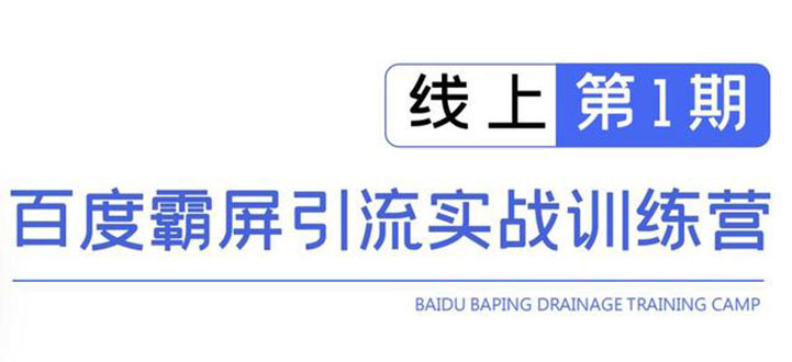 （1515期）龟课百度霸屏引流训练营线上第1期，快速获取流量，日引500+精准粉(无水印)-副业项目资源网