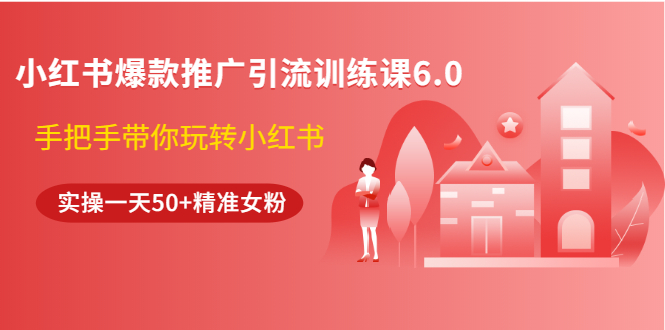 （1524期）小红书爆款推广引流训练课6.0，手把手带你玩转小红书，实操一天50+精准女粉-副业项目资源网