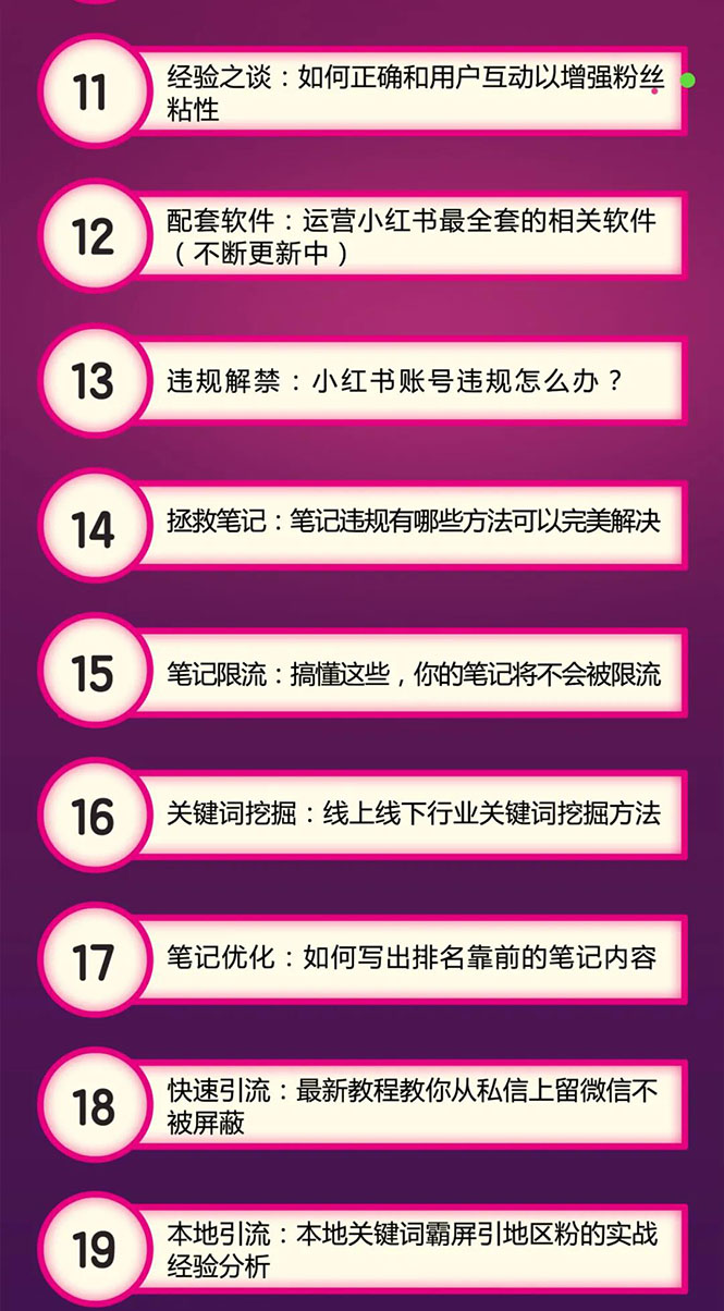 图片[3]-（1524期）小红书爆款推广引流训练课6.0，手把手带你玩转小红书，实操一天50+精准女粉-副业项目资源网