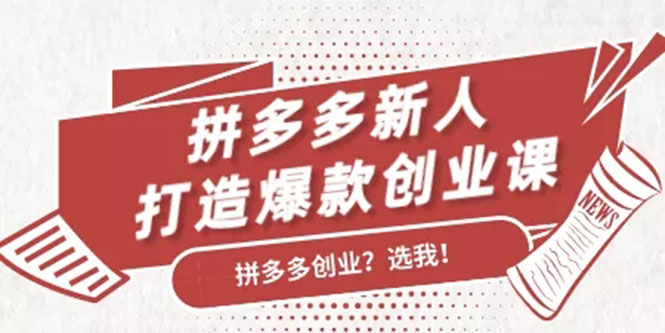 （1686期）拼多多新人打造爆款创业课：快速引流持续出单，适用于所有新人-副业项目资源网