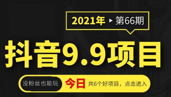 （1855期）抖音9.9课程项目，没粉丝也能卖课，一天300+粉易变现-副业项目资源网