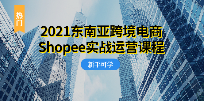 （1951期）2021东南亚跨境电商Shopee实战运营课程，0基础、0经验、0投资的副业项目-副业项目资源网