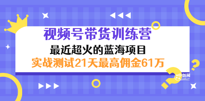 （2946期）外面收899【视频号带货训练营】最近超火：实测21天最高佣金61W(7月4日更新)-副业项目资源网