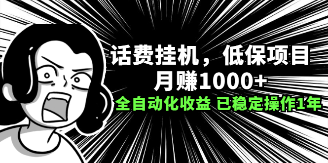 （2189期）话费挂机，低保项目，月赚1000+以上全自动化收益（已稳定操作1年）-副业项目资源网