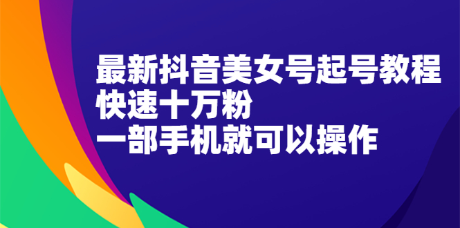 （2096期）最新抖音图文号起号教程，快速十万粉，一部手机就可以操作！-副业项目资源网