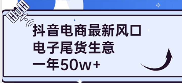 （3723期）抖音电商最新风口，利用信息差做电子尾货生意，一年50w+（7节课+货源渠道)-副业项目资源网