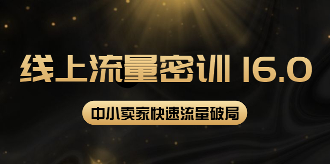 （3962期）2022秋秋线上流量密训16.0：包含 暴力引流10W+中小卖家流量破局技巧 等等！-副业项目资源网