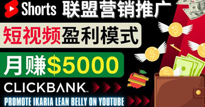 （3969期）通过Youtube Shorts推广联盟营销商品，月赚5000美元 方法和技巧-副业项目资源网