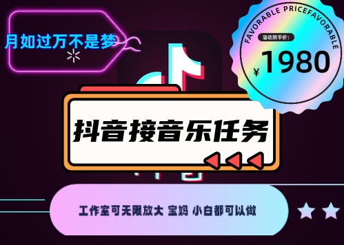 图片[2]-（4043期）外面收费1980抖音音乐接任务赚钱项目【任务渠道+详细教程】-副业项目资源网