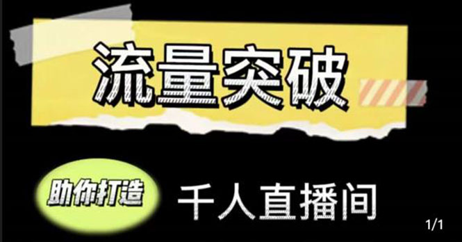 （4163期）直播运营实战视频课，助你打造千人直播间（14节视频课）-副业项目资源网