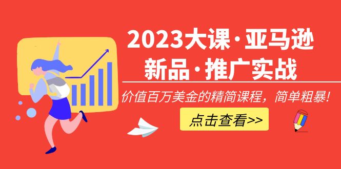 （5005期）2023大课·亚马逊新品·推广实战：价值百万美金的精简课程，简单粗暴！-副业项目资源网