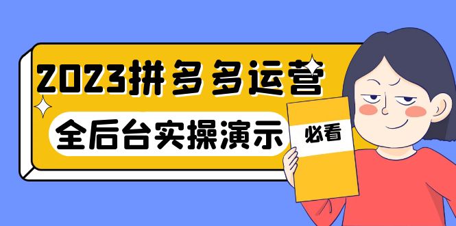 （6152期）2023拼多多·运营：14节干货实战课，拒绝-口嗨，全后台实操演示-副业项目资源网