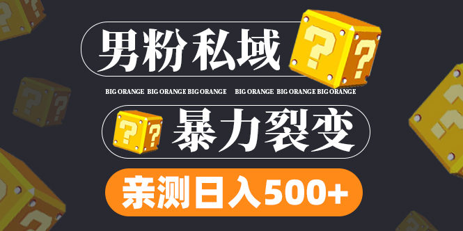 （6677期）男粉项目，一个作品变现1000+，新渠道新玩法，一部手机实现月入过万-副业项目资源网