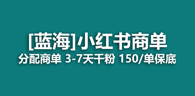 （7349期）2023蓝海项目，小红书商单，快速千粉，长期稳定，最强蓝海没有之一-副业项目资源网