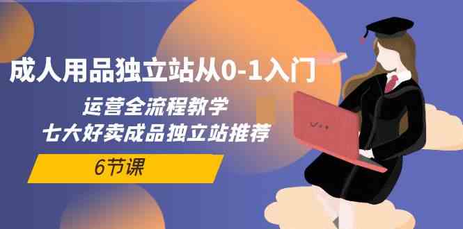 （10082期）成人用品独立站从0-1入门，运营全流程教学，七大好卖成品独立站推荐-6节课-副业项目资源网