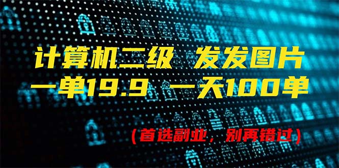 （11715期）计算机二级，一单19.9 一天能出100单，每天只需发发图片（附518G资料）-副业项目资源网