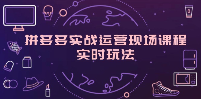 （11759期）拼多多实战运营现场课程，实时玩法，爆款打造，选品、规则解析-副业项目资源网