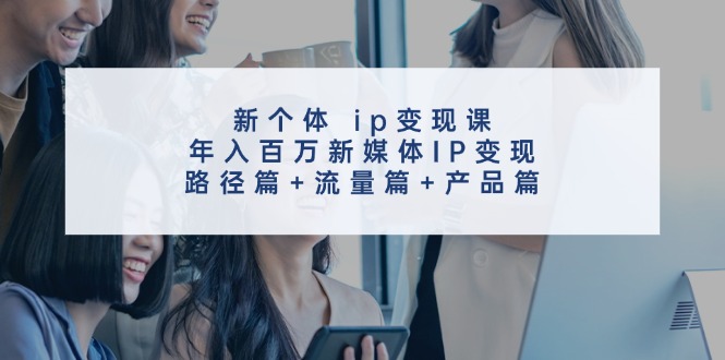 （11971期）新个体 ip变现课，年入百万新媒体IP变现，路径篇+流量篇+产品篇-副业项目资源网