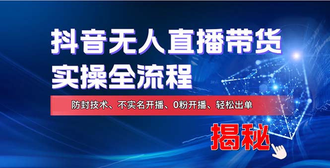 （13001期）在线赚钱新途径：如何用抖音无人直播实现财务自由，全套实操流程，含…-副业项目资源网