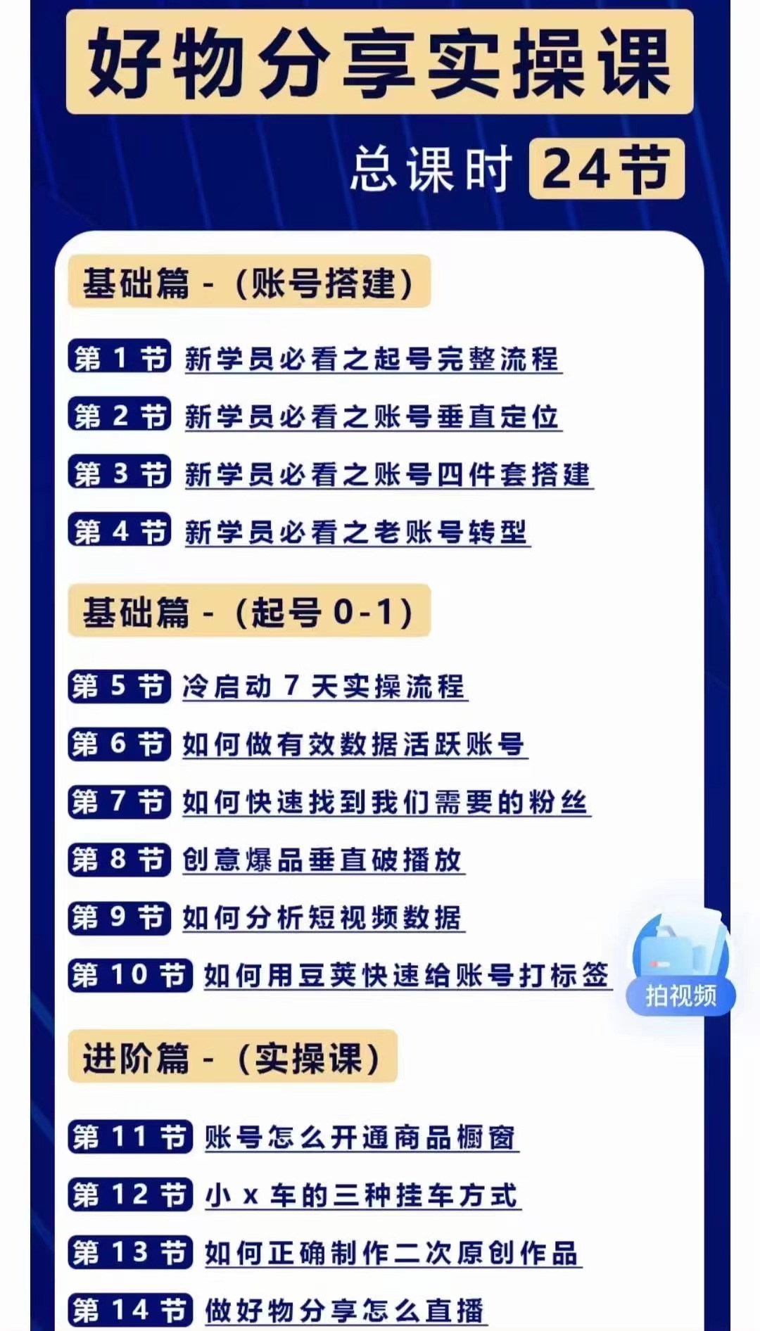 图片[2]-（4178期）好物分享高阶实操课：0基础一部手机做好好物分享带货（24节课）-副业库