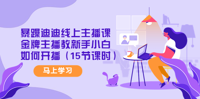 （4203期）暴躁迪迪线上主播课，金牌主播教新手小白如何开播（15节课时）-副业库