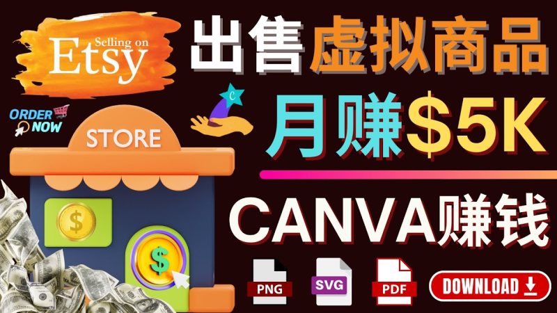 (4243期)通过Etsy出售Canva模板,操作简单,收益高,月赚5000美元-副业库