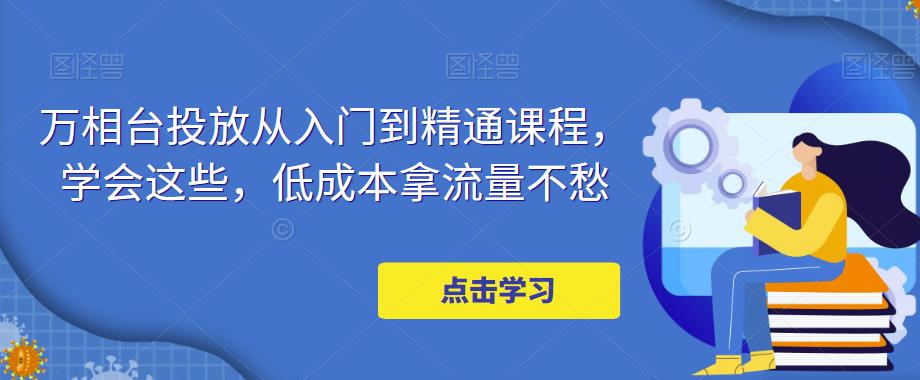 （4920期）万相台投放·新手到精通课程，学会这些，低成本拿流量不愁！-副业库