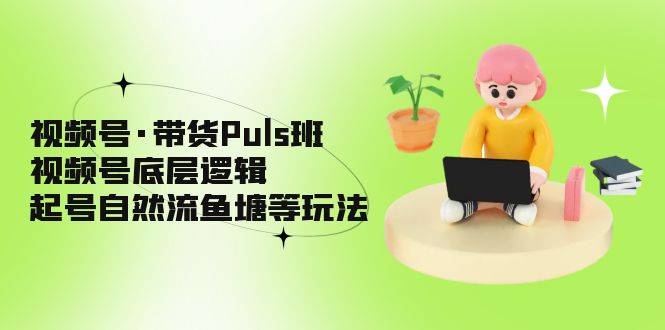 （5027期）视频号·带货Puls班，视频号底层逻辑，起号自然流鱼塘等玩法-副业库