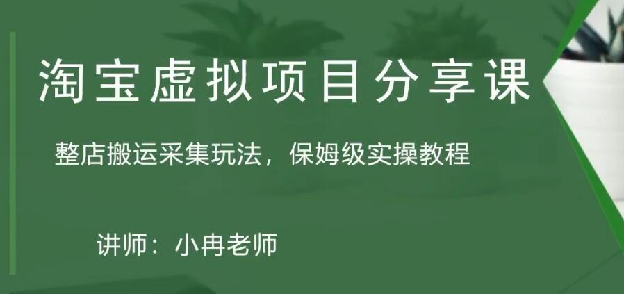 （5090期）淘宝虚拟整店搬运采集玩法分享课：整店搬运采集玩法，保姆级实操教程-副业库