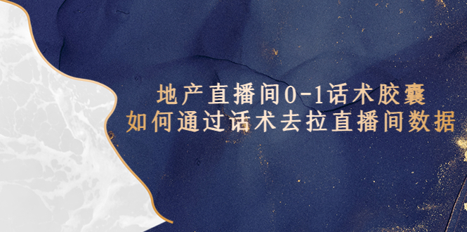 （5540期）地产-直播间0-1话术胶囊，知道怎么通过话术去拉直播间数据-副业库