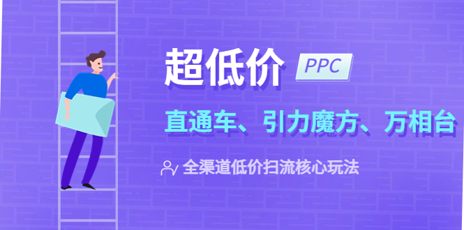 （5659期）2023超低价·ppc—“直通车、引力魔方、万相台”全渠道·低价扫流核心玩法-副业库