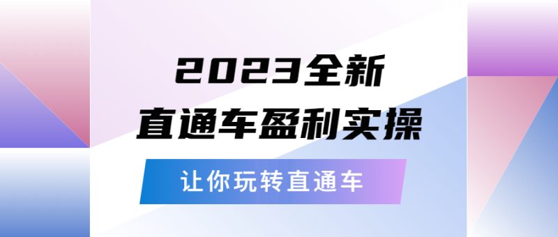 (5714期)2023全新直通车·盈利实操:从底层,策略到搭建,让你玩转直通车-副业库