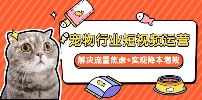 （5925期）宠物/行业短视频运营  流量增长的一层窗户纸  解决流量焦虑+实现降本增效-副业库