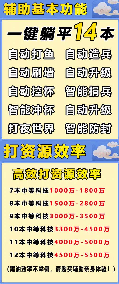 图片[6]-（6060期）最新coc部落冲突辅助脚本，自动刷墙刷资源捐兵布阵宝石【永久脚本+教程】-副业库