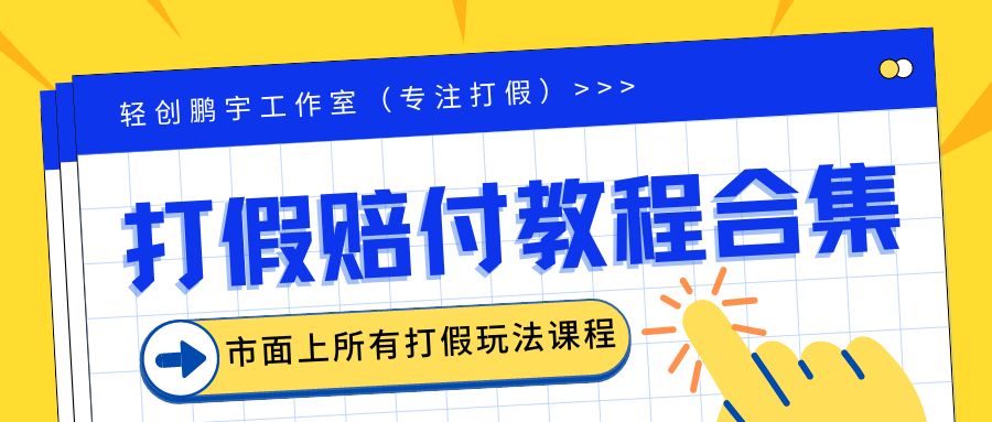 （6425期）2023年全套打假合集，集合市面所有正规打假玩法（非正规打假的没有）-副业库