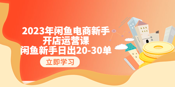 （6471期）2023年闲鱼电商新手开店运营课：闲鱼新手日出20-30单（18节-实战干货）-副业库
