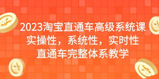 （6535期）2023淘宝直通车高级系统课，实操性，系统性，实时性，直通车完整体系教学-副业库