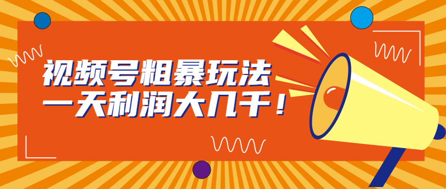 （6941期）视频号粗暴玩法，一天利润大几千！-副业库