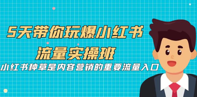 （7041期）5天带你玩爆小红书流量实操班，小红书种草是内容营销的重要流量入口-副业库