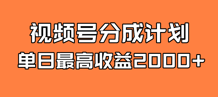（7557期）全新蓝海 视频号掘金计划 日入2000+-副业库