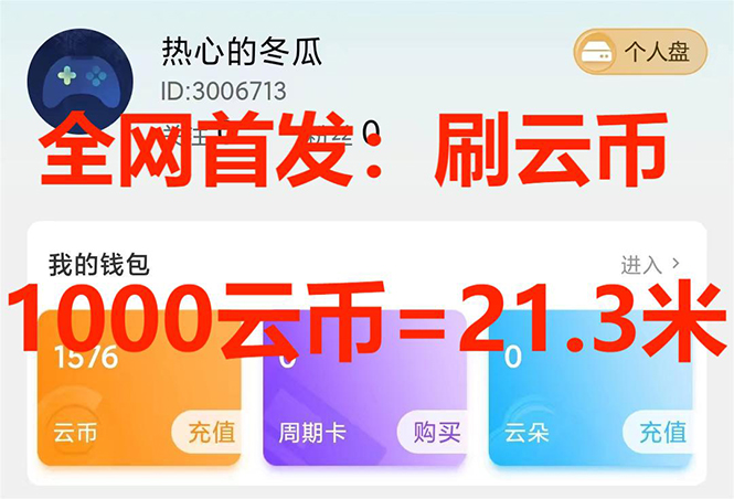 （7610期）全网首发沃云云电脑接码无限刷云币，日入100+，趁早快点做起来吧-副业库