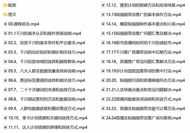 图片[2]-（7662期）2023巨量千川小白到高手：推广逻辑 计划搭建 搭建思路等(教程+图文+配套)-副业库