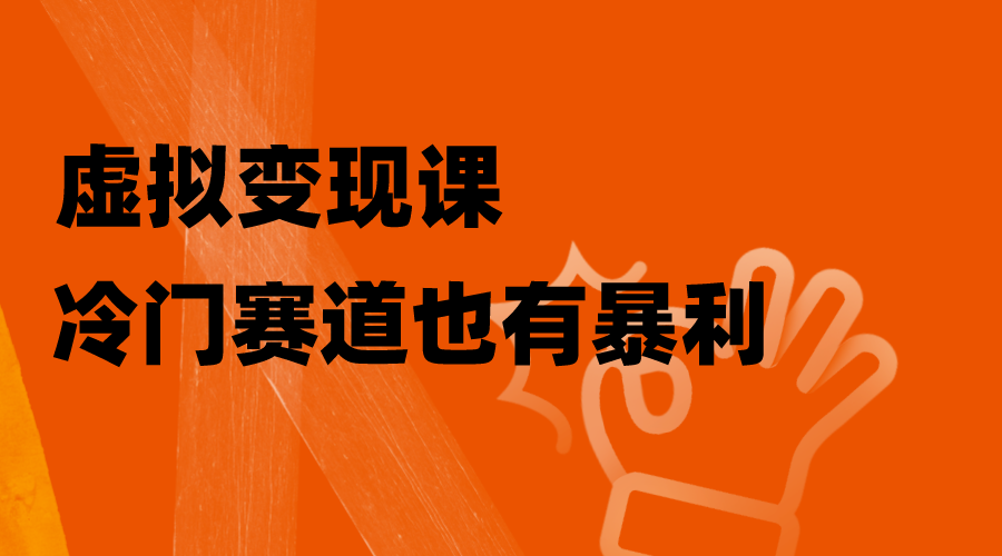 （8219期）虚拟变现课，冷门赛道也有暴利，手把手教你玩转冷门私域-副业库
