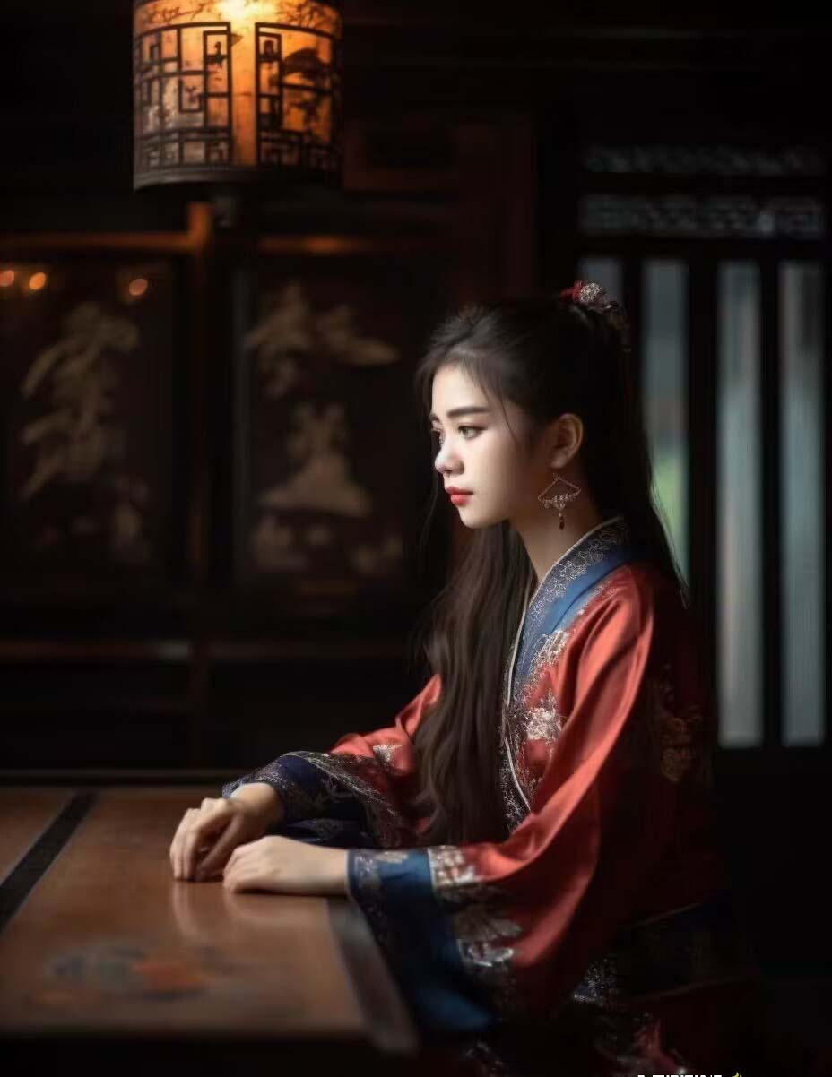 图片[7]-（8814期）Midjourney关键词-AI生成中国风古装汉服美女人像提示关键词-副业库